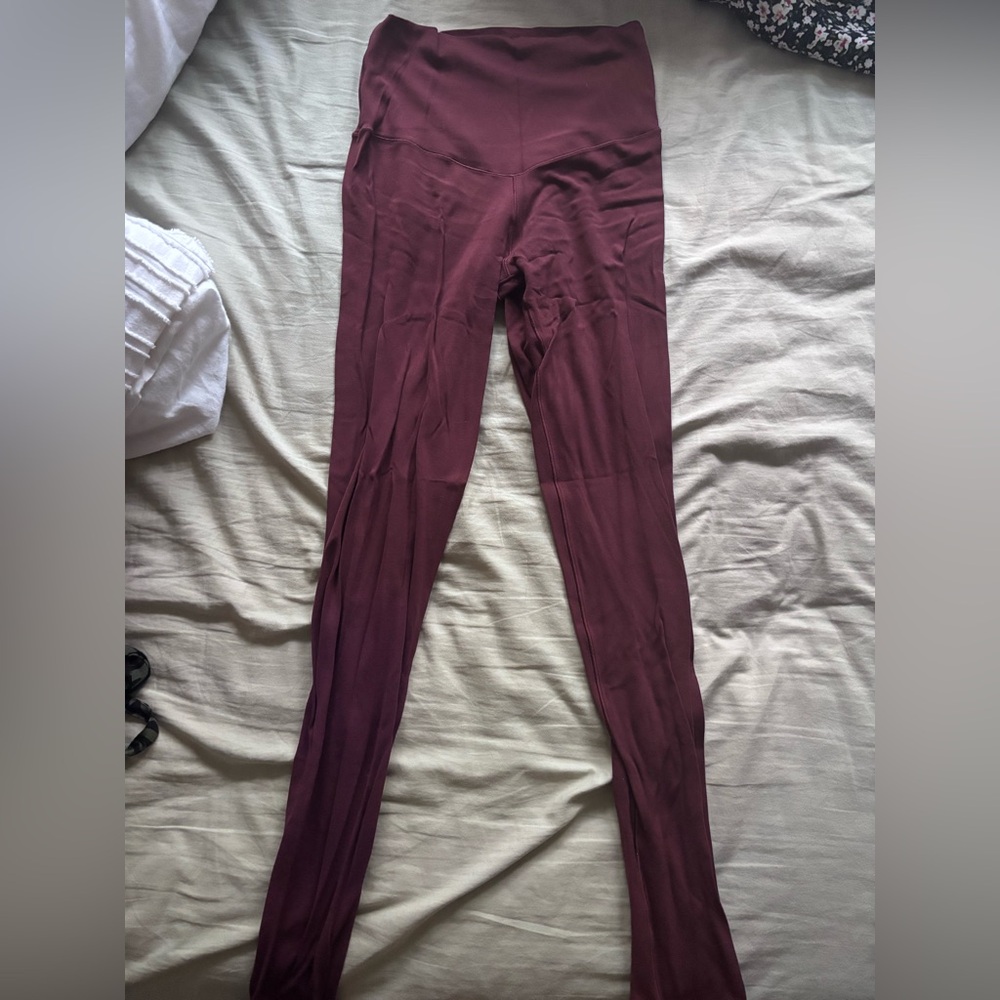 Aerie Red Leggings Slim Fit Performance